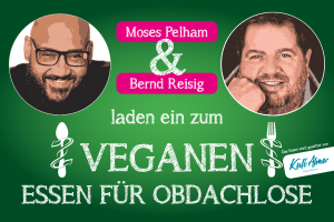Veganes Essen für Obdachlose in Frankfurt am Main